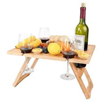Складной деревянный стол для путешествий, пикника, кемпинга, пикника, Переносного складного деревянного стола на открытом воздухе