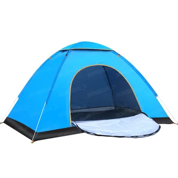 Портативная водонепроницаемая автоматическая Быстрооткрывающаяся палатка на 3-4 человека, двухдверное пляжное кемпинговое укрытие, простая палатка, всплывающая палатка на открытом воздухе