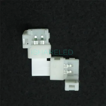10шт 3528 адаптеров L T + формы 8 мм, разъемы для светодиодной ленты на печатной плате Без пайки