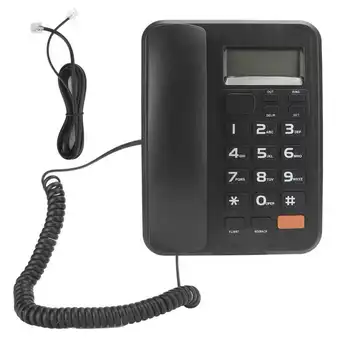 телефон KX-T2022CID Стационарный телефон Домашний Проводной Стационарный телефон для бизнеса Офисный проводной настольный телефон Черный портативный телефон