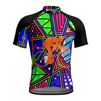 Высококачественная Дышащая Велосипедная одежда с коротким рукавом, Летняя мужская спортивная одежда для горного велоспорта