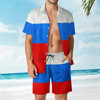 2 Предмета, Координаты Россия, Российский флаг, Национальный флаг России, Российский национальный флаг, высококачественный мужской пляжный костюм, Новинка