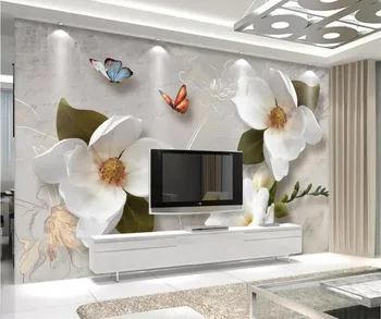 пользовательские обои beibehang 3D европейский ретро цветочный диван фон для телевизора стена 5d декоративная роспись 8d обои papel de parede