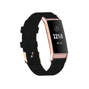 Замена Ремешка для Наручных Часов Fitbit Charge 3/3 SE/4 /4 SE Smart Watch Нейлоновый Тканый Ремешок Для Часов С Пластиковой Головкой Планшеты