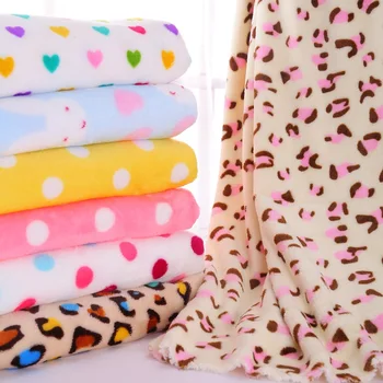 Фланелевые ткани с леопардовым принтом, флисовые ткани, Мультяшные флисовые ткани, Одеяла своими руками, пижамы, одежда для малышей