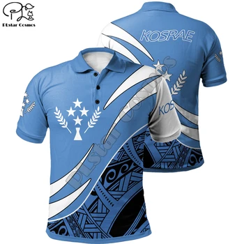 PLstar Cosmos 2021, Рубашки Поло с Косраэ Полинезийским Гибискусом, Модные Футболки С 3D Принтом В стиле Харадзюку С коротким рукавом, Стиль Дропшиппинг-11