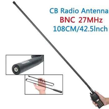 ABBREE Тактическая Антенна 27 МГц 72/108 СМ Портативное Радио CB с Разъемом BNC для Cobra Midland Uniden Anytone CB Radio