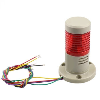 Промышленная сигнальная вышка Стопка безопасности Лампа постоянного света с зуммером 1 слой с основанием 24 В 220 В