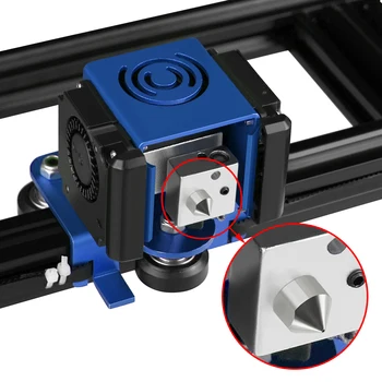 Детали для 3D-принтера 3шт Сопла из титанового сплава TC4 0.2/0.3/0.4/0.5 мм Дополнительно Сопло экструдера с резьбой M6 MK8 для нити накала 1,75 мм