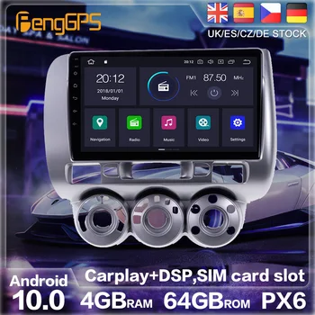 Android 10,0 PX6 GPS Навигация Для Honda Jazz 1 GD 2001-2008 Авто Радио Стерео Автомобильный CD DVD Мультимедийный Авто Плеер Головное Устройство 2 DIN