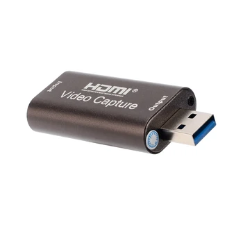 Карта видеозахвата 4K 60Hz для игры PS4 DVD Видеокамера Запись прямой трансляции USB 3.0 HDMI Видеозахват Коробка для записи