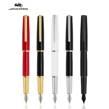8 шт. Металлическая бизнес-офисная авторучка Jinhao 95 для студентов, школьные канцелярские принадлежности, Чернильные ручки