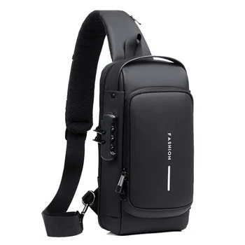Мужская многофункциональная противоугонная сумка через плечо с USB, мужская сумка через плечо, дорожные сумки через плечо, сумка-мессенджер для мужчин