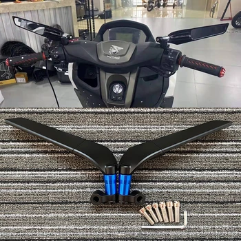 для Yamaha MT10 MT09 MT07 MT125 зеркало заднего вида мотоцикла Регулируемое вращающееся зеркало заднего вида с фиксированным ветровым крылом