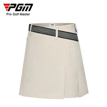 Женская юбка для гольфа PGM, Летние быстросохнущие леггинсы с дышащими ремешками, эластичная юбка-полукруглость, одежда для гольфа для женщин QZ086