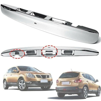 для Nissan Qashqai J10 2007-2014 Хромированная ручка крышки багажника задней двери автомобиля с интеллектуальным отверстием для камеры-ключа