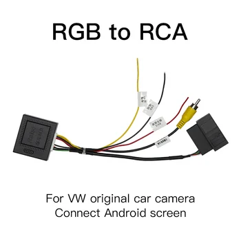 Incarplay RGB-RCA для VW passat B7 Tiguan Golf 6 CC Оригинальная автомобильная камера подключается к экрану Android
