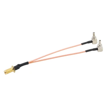 Разъем SMA к разъему 2 X CRC9, разветвитель Y-образного кабеля для антенны модема HUAWEI/ZTE 3G/4G
