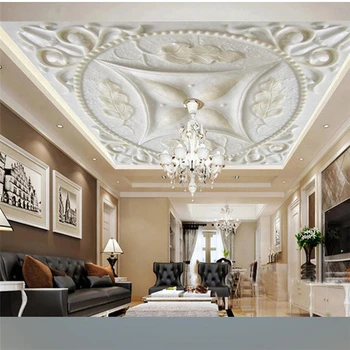 wellyu Пользовательские большие обои с 3d рельефным рисунком потолочные обои потолочные фрески для гостиной papel de parede 3d обои