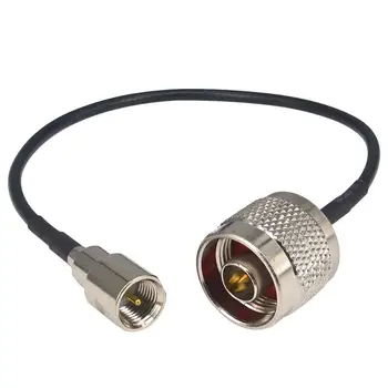 Коаксиальный адаптер FME male to N male Соединительный кабель с косичкой 20 см RG174