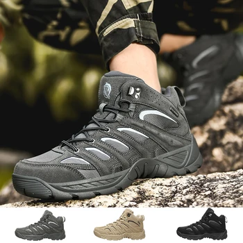 Мужские военные ботинки 2023, тактические ботинки для мужчин, армейские ботинки, мужская бесплатная доставка, уличные противоскользящие ботильоны, рабочая безопасная обувь