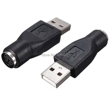 USB-разъем для PS2 PS/2 Адаптер-розетка Мышь Клавиатура Мыши Конвертер Разъем 50 шт./лот