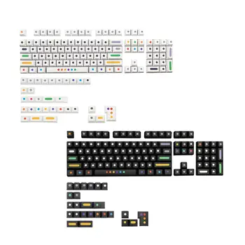 Клавиатура с механическим переключателем для ПК с 136 клавишами, PBT, базовые пылезащитные канцелярские принадлежности с 136 клавишами, аксессуары для поделок