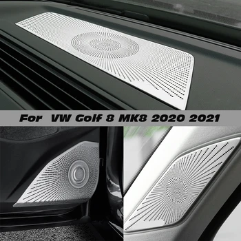Для VW Golf 8 MK8 2020 2021 2022 2023 Крышка Громкоговорителя Приборной панели Наклейки Отделка Аксессуары LHD Автомобильный Стайлинг Аудио Динамик