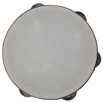 Музыкальный тамбурин размером 6X7 дюймов, круглый ударный барабан, подарок для вечеринки KTV