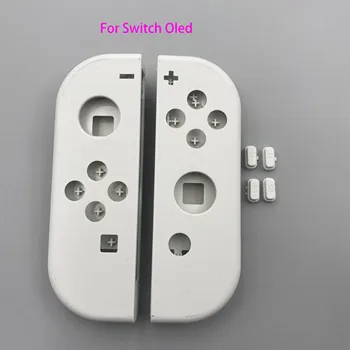 Оригинальный Новый для Nintendo Switch OLED JoyCon Joy Con Оригинальный Off White Сменный корпус Shell Case с кнопкой SR SL