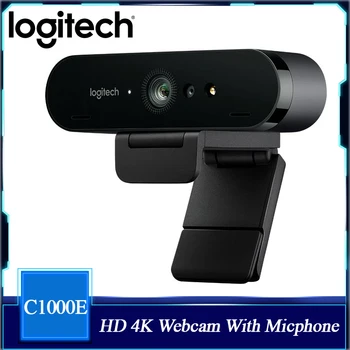 Веб-камера Logitech Brio 4K, видеозвонок Ultra 4K HD, шумоподавление, Автоматическая коррекция освещенности, HD, Широкое поле зрения, Работает для ПК