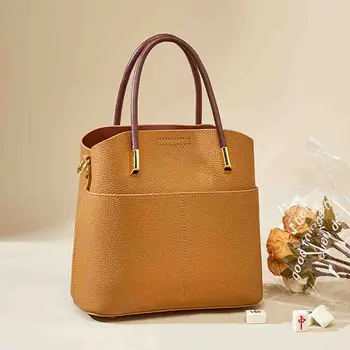 Женская сумка-ведро MS из натуральной воловьей кожи, мини-тоут большой емкости, роскошные женские кожаные сумки в стиле ретро, новинка лета 2023 года