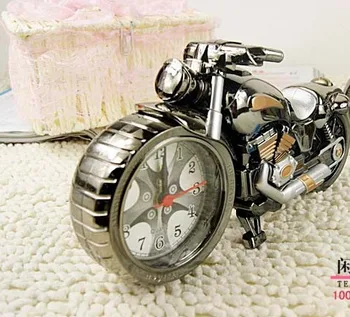 оригинальная упаковка Мотоциклетные иглы будильник кварцевые часы Настольные часы мотоцикл идеальный подарок часы Материал ABS 1 шт./лот