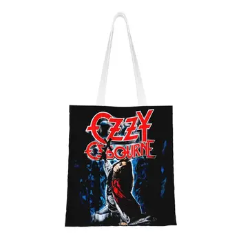 Певец хэви-метал Оззи Осборн, сумка для покупок, женская холщовая сумка для покупок, сумки большой емкости