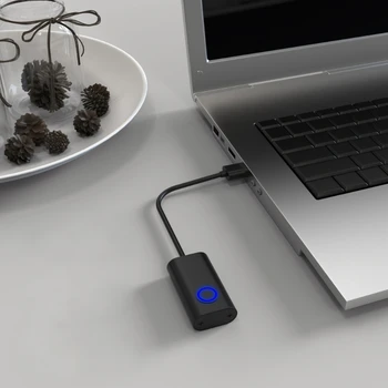 Устройство для перемещения мыши 2 в 1 без USB-накопителя, имитирующее необнаруживаемые движения мыши для пробуждения компьютера, черный
