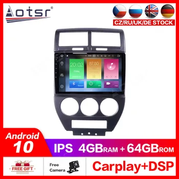 Android 10 PX6 Автомобильная GPS-навигация для Jeep Compass MK 2006 2007 2008 - 2010 Автомобильный DVD-радио Стерео мультимедийный плеер головное устройство 2Din