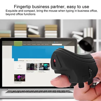 Беспроводная пальчиковая мышь с частотой 2,4 ГГц, стабильное подключение, портативная эргономичная мышь с USB-приводом для бизнеса, офиса, офиса.