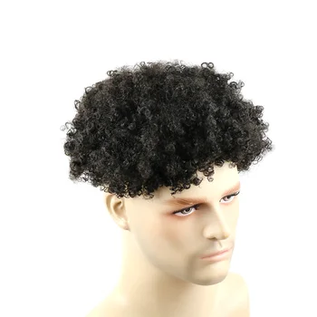 Новый парик для мужчин Inidan Система замены человеческих волос Шиньоны Мягкая основа из цельной кожи Парик 10 ”x8” Основа