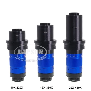 10X-220X-440X 0756 (0.7X - 5.6X) (TV050 075 TV100) Параллельный зум камеры микроскопа для легкой промышленности со стеклянным объективом C-Mount