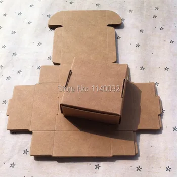 бесплатная доставка 50 шт в партии 5.5X5.5X2.5 см ретро крафт-карты упаковочные коробки/упаковочная коробка/коробка для косметики/футляр для мыла ручной работы/подарочная коробка