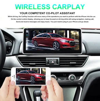 10,25-дюймовый Автомобильный радиоприемник Android-видеоплеер для Honda Accord 10 2018 2019 2020 2021 Навигация GPS Carplay Стерео Мультимедиа 2Din