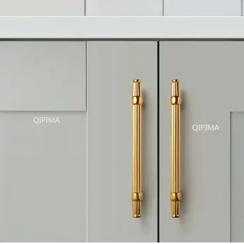 Золотые Новые Креативные ручки для выдвижных ящиков, Латунная ручка для дверцы шкафа, Современный Простой Шкаф для выдвижных ящиков, Скандинавская ручка для шкафа