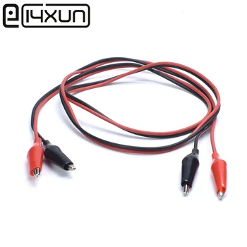 EClyxun 1 шт. Черный + красный кабель 2pi с двойным зажимом типа 