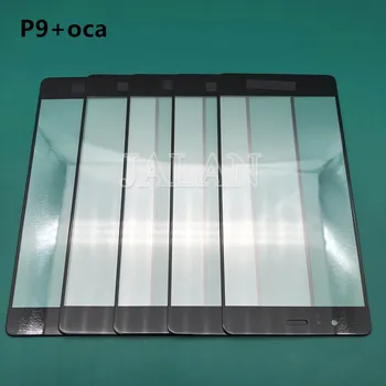 5 шт. Сенсорный ЖК-экран с полным покрытием из переднего стекла с Оса для ремонта мобильных телефонов Huawei p9 для ламинирования наружной стеклянной панели Oca