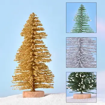 Искусственные растения, мини-рождественская елка, прочная декоративная пластиковая рождественская елка, маленькая для дома