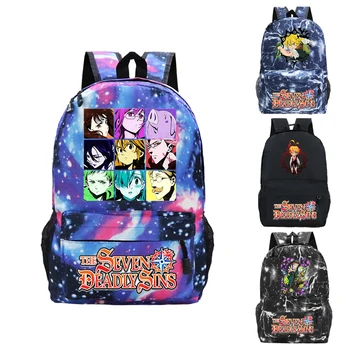 Mochila The Seven Deadly Sins Рюкзак Детский Аниме сумка для книг Мальчиков И девочек Back To School Подарок Подросткам Модный Рюкзак для Ноутбука