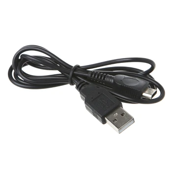 Длина кабеля 1,2 м USB-порт Источник питания Зарядное устройство Кабель шнур для GBM для игровой консоли Game Boy MICRO, черный J60A