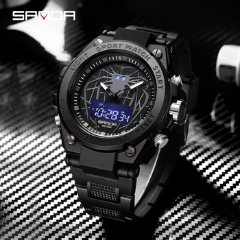 SANDA 2023 Модные Мужские часы Спортивные Военные кварцевые Часы 50 м Водонепроницаемые Наручные Часы Для Мужчин Relogio Masculino 3159