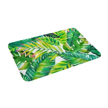 Нескользящий впитывающий коврик для ванной с эффектом памяти из листьев тропической гавайской пальмы для домашнего декора/кухни /прихожей/в помещении/на улице/ в гостиной