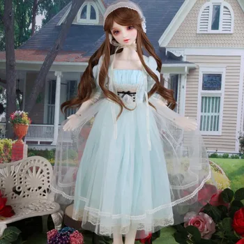 Новое поступление 1/3 1/4 1/6 BJD Doll Модное синее кружевное платье Одежда для кукол Bjd Игрушки Аксессуары